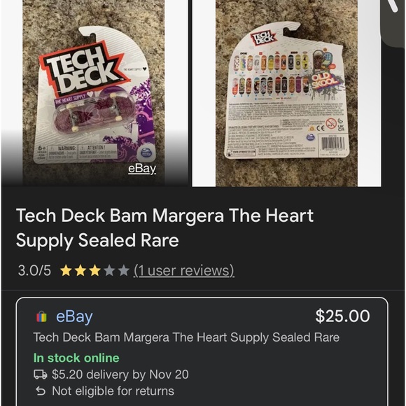 brand new Bam Margera the heart supply tech deck - Picture 3 of 3